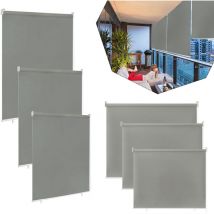 180x140cm Tenda da Sole Verticale da Finestra a Rullo Esterna Cieco per la Privacy Avvolgibile Rotoli per Finestre Funzione Termica Riflettente