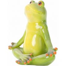 Frog Statue Resin Small 3D Figure with Toilet Desktop Ornaments Animal Decoration