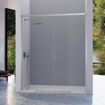 Kassandra - Frontal de ducha 2 Fijos + 2 Puertas Correderas 156-160 cm urban Cromado