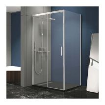 Mirlo - Frontal de ducha + Puerta Corredera 165 cm slider Perfil Cromado 70 cm