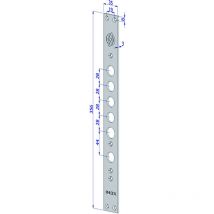 Frontale p/serrature porte blindate in acciaio inox int.28 fr2530 - (fr2530xai28) 1 pezzi Securemme