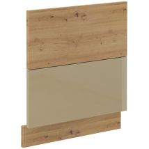 Frontblende für integrierten Geschirrspüler 60 cm Eiche Artisan Cappuccino Glanz