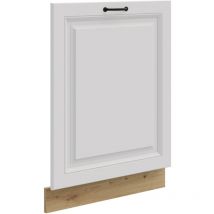 Frontblende für vollintegrierten Geschirrspüler 60 cm Stilo Weiß + Eiche Artisan
