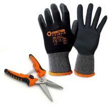 Ciseaux universels, gants de travail inclus - Taille:avec des gants taille 10 - Fronttool