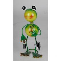 Buri - Frosch Gartenstecker Metall- Gartendekoration Gartenfigur Pflanzenstecker Frog
