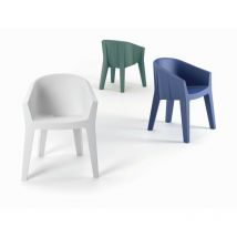 Zstyle - Frozen Chair Bianco sedia seduta per interno esterno originale Plust di design moderna mare piscina bar ristorante hotel giardino