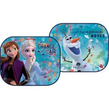 Frozen - Coppia Di Tendine Laterali Parasole Auto Ii Elsa Anna E Olaf Bambine