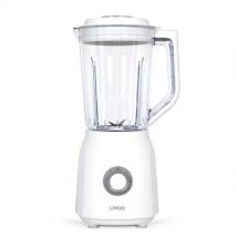 Frullatore 1,5 l 600 w bianco acciaio inox - DOP242W Livoo