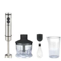 Bourgini - Frullatore a immersione in acciaio inox con accessori