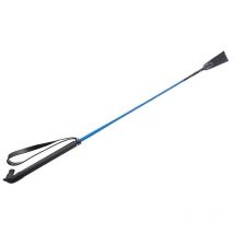 Amahorse - Frustino in nylon con manico a forma di testa di cavallo lunghezza 65 cm - Blu Royal