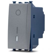 Frutti elettrici compatibili con supporti Vimar Arké grigio scuro interruttore presa pulsante schuko deviatore Interr.Bipolare