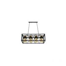 Frutti lampe noire 4xe27 63x23 cm métal et verre