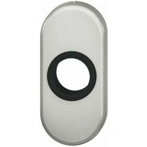 Drückerrosette 17 1758 oval, 32,5 x 70 x 7 mm, Aluminium silber eloxiert - FSB