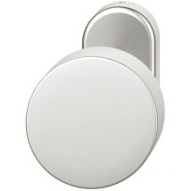 FSB - fh Türknauf ø 50mm 070829 mit Rosette - Türknopf fest vernietet, Aluminium silber eloxiert