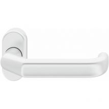 FSB - Rahmentürdrücker 06 0662 Hochhaltefeder b ovale Rosette Alu weiß