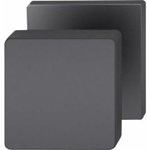 Fsb - Türknopf 23 0811 03500, 50 X 50 Mm, Aluminium Schwarz Matt Önorm