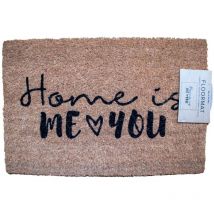 Fußabtreter Home is me and you Kokosfaser Fußmatte 60x40 cm Abtreter