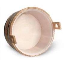 Fußbadewanne Standard Aus Holz Lärche Natur Mit Kunststoffeinsatz
