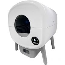 Lettiera autopulente per gatti 76 l, lettiera automatica controllo con app e connessione usb, funzionamento manuale o automatico - Fudajo
