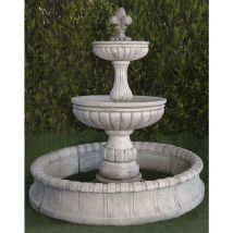 Anaparra - Fuente clásica de hormigón piedra Duero 180x200cm.