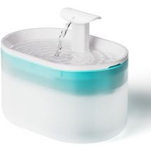 Longziming - Fuente de agua para gatos, dispensador ultrasilencioso, fuente de agua para gatos con cápsula de 2,1 l, dos modos de flujo de agua,