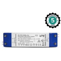 Miidex Lighting - Fuente de alimentación led 30-60VDC 25W Regulable - IP20 - 5 años de garantía