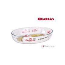 Quttin - fuente horno vidrio oval - 26X18 cm