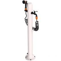 Gartenbrunnen Aus Weißem Aluminium Cm 100x17x7,5 Sined Fontana Alu Acqua Pro Bianca