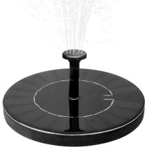 Soekavia - Fuente solar con batería de 1,5 w para jardín exterior. Minibomba de agua decorativa para jardín. Bomba solar con batería para estanque.
