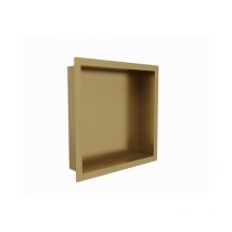 FugaFlow Eccelente Acces Inbouwnis - 30x30x7cm - Geborsteld Messing