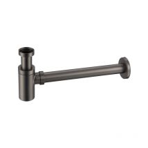 Siphon de lavabo – FugaFlow – Gunmetal brossé – Matières, Filetage plomberie, Longueur, Hauteur