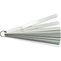 Fühlerlehre 0,05-1mm - konische Maßlehre - Messlehre zum Messen der Spaltmaße, 20 Blätter in Metallscheide - Richter