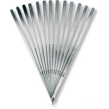 Fühlerlehrensätze im Ring Stahlblättchen federhart 0,05-1,00mm (13) 13x150mm