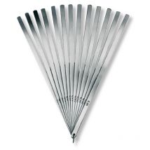 Fühlerlehrensätze im Ring Stahlblättchen federhart 0,05-1,00mm (20) 13x200mm