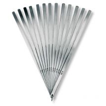 Ultra Präzision - Fühlerlehrensätze im Ring Stahlblättchen federhart 0,10-2,00mm (20) 13x300mm