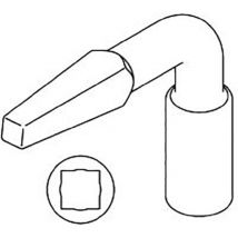 Chiave a perno 766 Inserto per chiave a bussola 8mm quadrato 6,5-9mm Fuhr