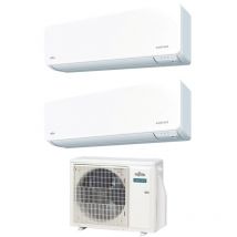 Fujitsu - Aire Acondicionado Dual Split Inverter Serie kg airstage 9+12 con AOEG14KBCA2R-32 Wi-Fi Integrado 9000+12000