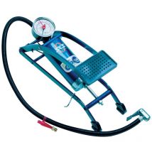 Fußluftpumpe 5bar Einzelzylinder m.Manometer