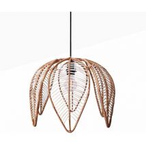 Pendelleuchte Aus Rattan "bintan" In Blumenform