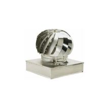 Fumaiolo eolico in acciaio inox AISI 304 e AISI 430 – 37x37 cm – Accessori per fumista
