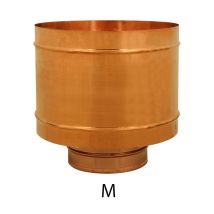 Fumaiolo Da 180mm Terminale Tipo Botte 4 Venti Di Rame Base Tonda M Maschio