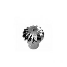 Fumaiolo cappello girevole aspirafumo per stufa dm 200MM in acciaio inox tondo