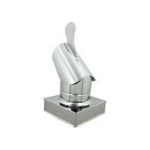 Fumaiolo gallo inox base quadra 30x30cm