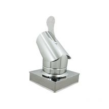 Fumaiolo gallo inox base rettangolare da 420x520mm