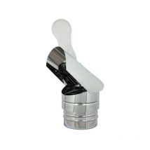 Fumaiolo gallo inox base tonda innesto m maschio da 150mm