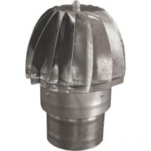 Fumaiolo girevole cappello eolico zincato camino tondo canna fumaria d 100mm