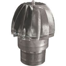 Fumaiolo girevole cappello eolico zincato camino tondo canna fumaria d 220mm