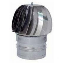 Fumaiolo Girevole Globo Inox Tondo (Attacco Maschio) ø cm. 12