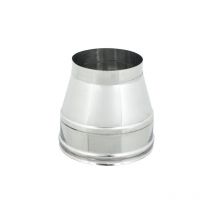 Fumaiolo terminale conico inox doppia parete da 200-250mm