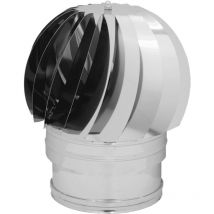 Fumaiolo Turbo Inox Aisi 304 Con Cuscinetti d 14 Cm
